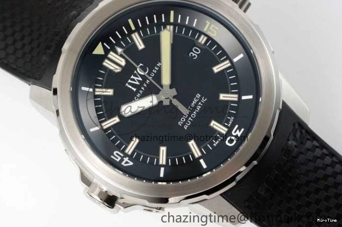 MIROTIME 0311 TechFriendly Aquatimer SS IW3290 RSF 1:1 Best Edition Black Dial on Black Rubber Strap A 7076
